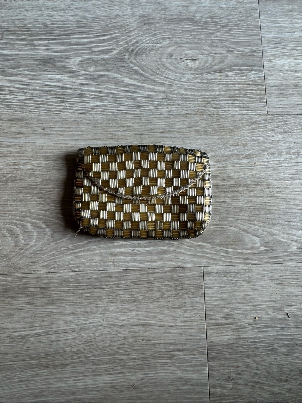 Small vintage beaded coin purse